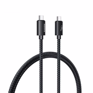 LAIDAS REMAX LADON SERIES 240W RC-C039 USB 4.0 USB-C/USB-C 1M juodas
