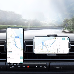 Automobilinis universalus telefono laikiklis Joyroom (ZS259) tvirtinamas ant ventiliacijos grotelių, juodas