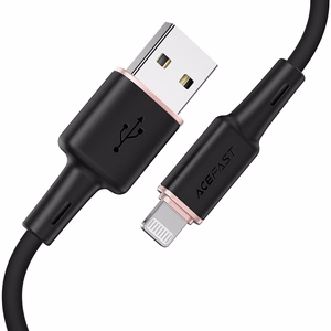 Acefast kabelis MFI USB - Lightning 1.2m, 2.4A juodas (C2-02 juodas)