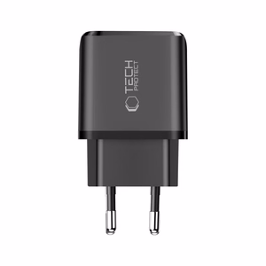 "Tech-Protect" NCA45W-GAN 2 prievadų USB-C / USB-A 45 W sieninis įkroviklis - juodas