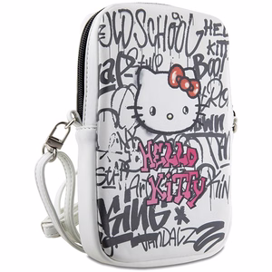 Hello Kitty krepšys baltas Graffiti Kitty galva