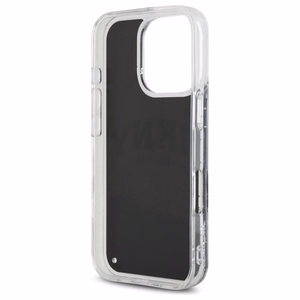 DKNY DKHCP16LLBNAEK iPhone 16 Pro 6.3" чёрный/чёрный жёсткий чехол Liquid Glitter Arch Logo