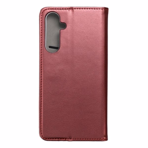 SMART MAGNETO knyginis dėklas telefonui SAMSUNG A35 burgundiškas