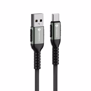 Kabelis FORCELL F-ENERGY C256 USB A į Type C QC4.0 3A 66W Cafule 3 m juodas