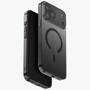 Uniq Airsuit dėklas telefonui iPhone 17 Pro Max Magclick įkrovimas - juoda