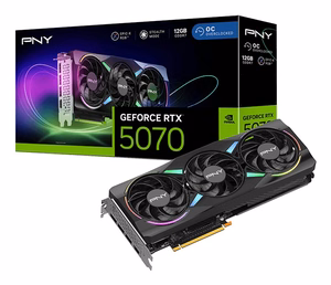PNY GeForce RTX 5070 EPIC-X RGB OC NVIDIA 12GB GDDR7 vaizdo plokštė
