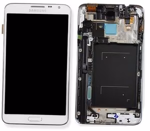 LCD screen Samsung N7505 Note 3 Neo with touch screen and frame White original (service pack)