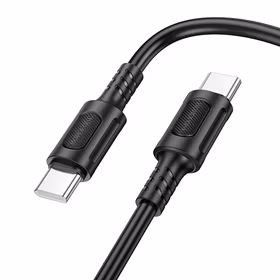 USB kabelis Borofone BX111 60W USB-C to USB-C 1.0m juodas