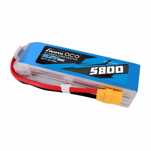 „Gens Ace“ 5800 mAh, 60C, 18,5 V, 5S1P LiPo akumuliatorių rinkinys su XT90 jungtimi