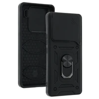 Slide Camera Armor dėklas telefonui Xiaomi 15 Pro 5G juodas