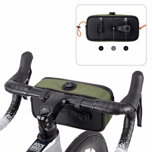 Rockbros TL001 ROAD TO SKY 1.9L Waterproof Handlebar Bike Bag - Green