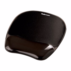 Fellowes CRYSTAL pelės ir riešo kilimėlis gelio, juodas