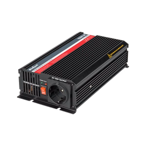 REBEL 24 V–230 V įtampos keitiklis, 1000 W, vokiško F tipo lizdas