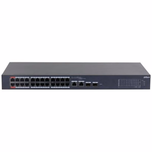 Dahua Technology DH-CS4226-24ET-240 tinklo komutatorius Valdomas L2 Gigabit Ethernet (10/100/1000) Maitinimas per Eternetą (PoE) Juoda