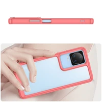 Outer Space Case dėklas telefonui Xiaomi Poco F4 5G su lanksčiu rėmu raudonas