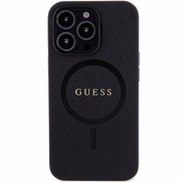 Guess GUHMP13XPSAHMCK iPhone 13 Pro Max 6.7" juodas/juodas hardcase Saffiano MagSafe