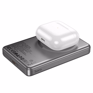 Išorinė baterija Power Bank Hoco Q26A PD20W Magnetic 10000mAh juoda