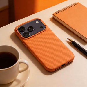 K-Look dėklas, suderinamas su MagSafe, skirtas iPhone 16, oranžinis