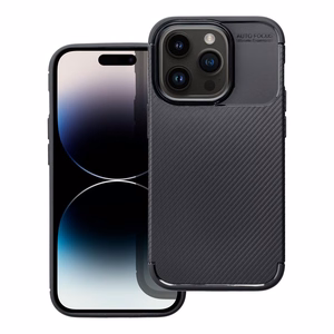 Чехол iPhone 14 PRO Carbon Premium черный