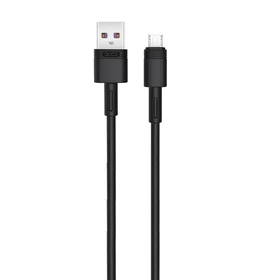 XO kabelis NB-Q166 USB - microUSB 1,0 m 5A juodas