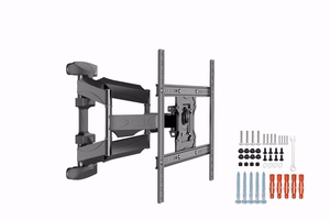 Gembird WM-75ST-01 televizoriaus laikiklis 190,5 cm (75") Juoda