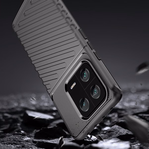 Thunder Case dėklas Xiaomi 13 Pro silikoninis apsauginis dėklas juodas