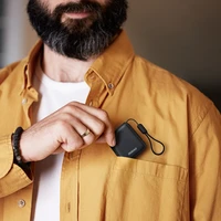 Dudao K22+ Itin kompaktiška išorinė baterija 10000mAh 22.5W USB-C su pakabuku/kabeliu - pilka