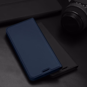 Dux Ducis Skin Pro dėklas telefonui su atvartu Realme Narzo 50A, juodas