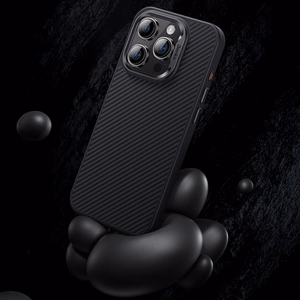 Benks Magnetinis Hybrid Armor Pro Kevlar dėklas telefonui iPhone 15 Plus su metaliniu rėmu 600D (m) - juodas