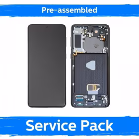 LCD ekranas suderinamas su Samsung G996 S21 Plus su rėmeliu / Phantom Violet / (Iš anksto surinktas Service Pack)