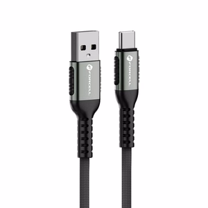 Kabelis FORCELL F-ENERGY C256 USB A į Type-C QC4.0 3A 66W Cafule 0,5 m juodas