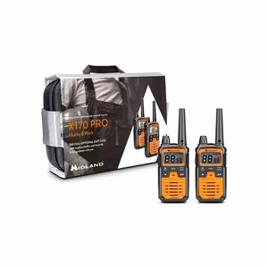 Rankinės PMR radijo stotelės MIDLAND XT70 PRO lagamine