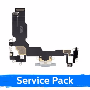 Įkrovimo lizdas skirtas Apple iPhone 15 su flex / rožinis / (Service Pack)