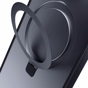 3mk Smoke magnetinis dėklas su stovu iPhone 17 telefonui - juodas