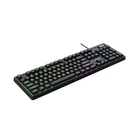 Wozinsky WKG-200 rainbow membrane gaming keyboard with scroll wheel - black