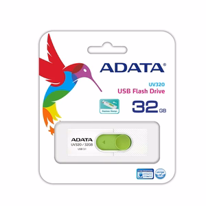 ADATA UV320 USB atmintukas 32 GB USB A tipo 3.2 Gen 1 (3.1 Gen 1) Žalia, Balta