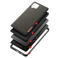 Dux Ducis Fino dėklas padengtas nailono medžiaga Samsung Galaxy A42 5G žalias