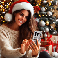 TEL PROTECT Kalėdinis dėklas telefonui Samsung S23 Ultra Dizainas 5 Skaidrus