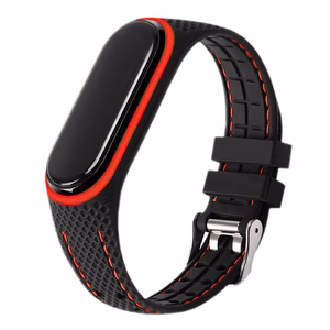 Эластомерный ремешок Lifestyle для Xiaomi Mi Band 5 / 6 чёрный (04)