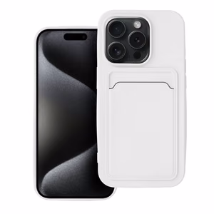 Чехол для iPhone 15 PRO Card Case белый