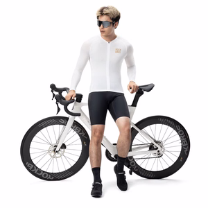 Rockbros YDCX008 Diamond Long Sleeve Cycling Jersey Size XXL - White