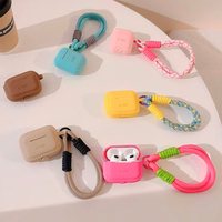 Tech-Protect silikoninis virvelės dėklas Apple AirPods Pro 1 / 2 - šviesiai rudos spalvos