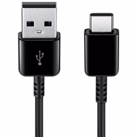 Samsung EP-DR140ABE USB-A - USB-C 0.8m kabelis (didmeninė – pakaitinė pakuotė) – juodas
