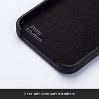 ATOM STUDIOS dėklas Split Silicone MagSafe iPhone 12 / 12 Pro Black Carbon