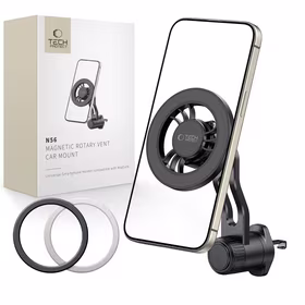 Tech-Protect N56 MagSafe magnetinis automobilinis oro angos laikiklis - juodas