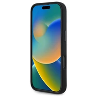 BMW silikoninis atsitiktinės linijos Magnetinis dėklas telefonui iPhone 16 Pro - juodas