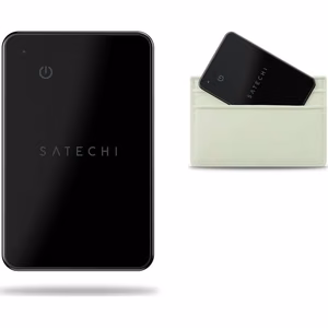 Lokatorius, suderinamas su "Apple Find My Satechi" piniginės kortelės forma ST-LFAWCK juoda