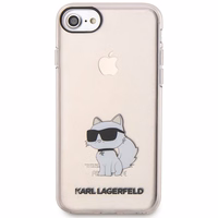 Karl Lagerfeld KLHCI8HNCHTCP iPhone 7/8/ SE 2020 / SE 2022 rožinis/rožinis kietas dėklas Ikonik Choupette