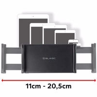 Blavec Automobilinis laikiklis BH-18 ant galvos atlošo (BH18-HRB) - juodas