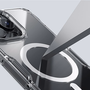 Nillkin Nature Pro Magnetinis dėklas telefonui su MagSafe iPhone 16 - permatomas ir baltas